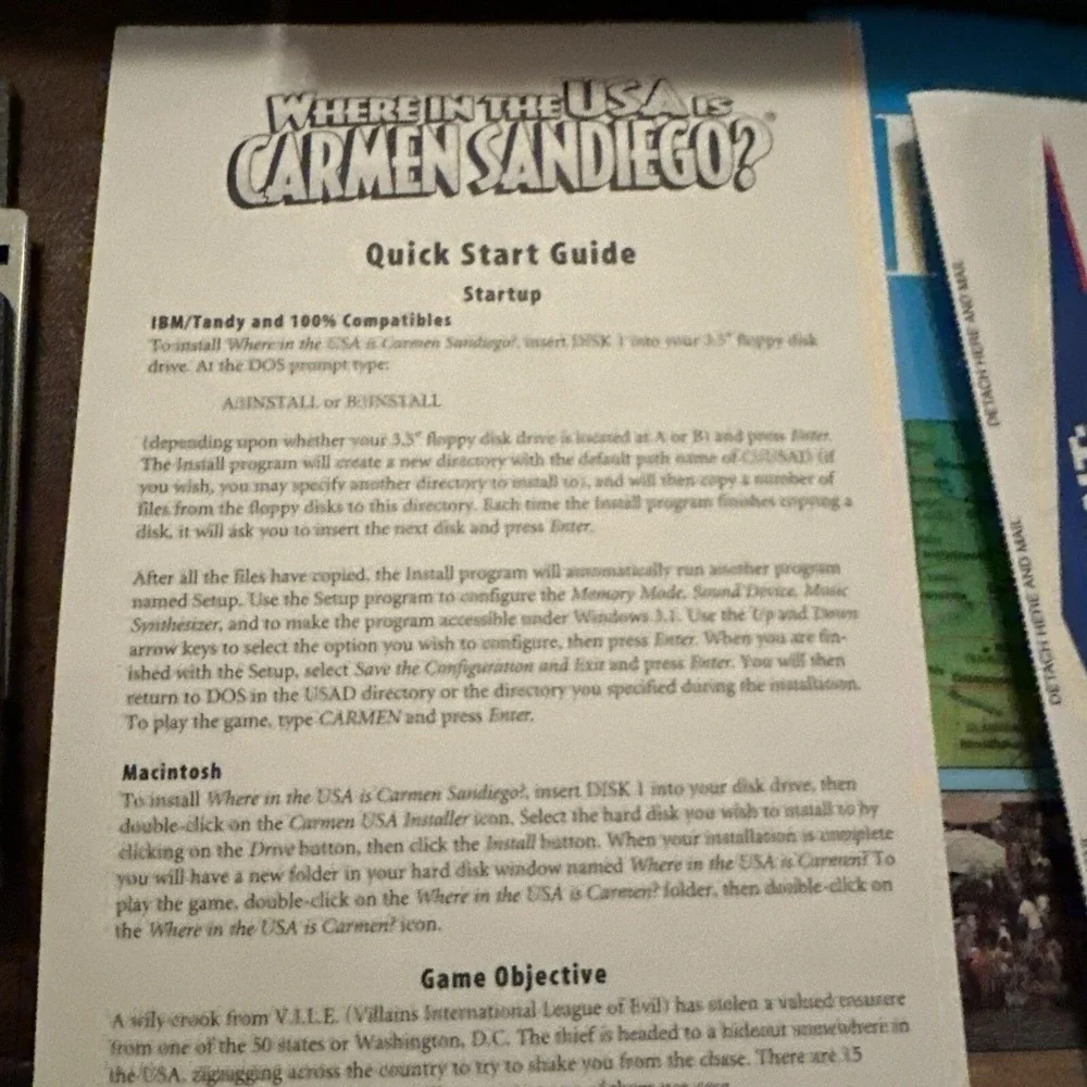 Vintage MacSoftware,Where In The World Is Carmen Sandiego,Where In USA 93 Bigbox